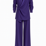 Viscose Wrap Blouse & Palazzo Pants Set