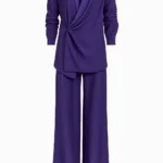Viscose Wrap Blouse & Palazzo Pants Set