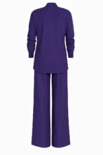Viscose Wrap Blouse & Palazzo Pants Set - Image 2