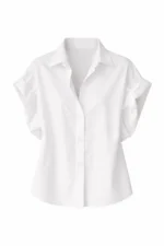Ivory White Relaxed-Fit Shirt