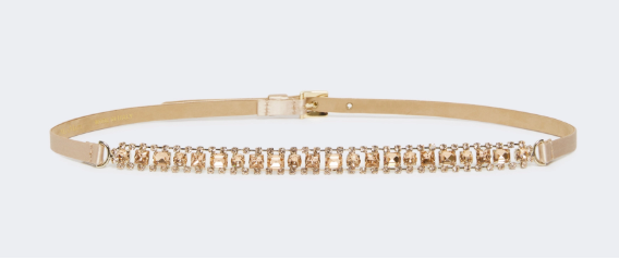 The Aurora Crystal Statement Belt – Amber & Gold The Aurora Crystal Statement Belt – Amber & Gold - imagine 1