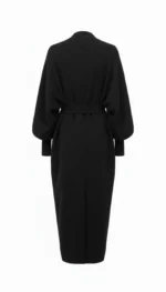 Black Wrapped Knit Cardigan - Image 2