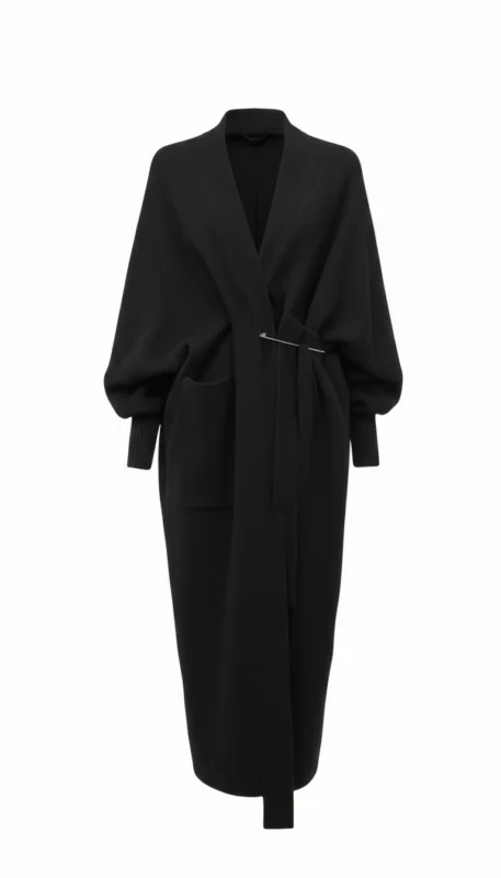 wrapped cardigan maxi lenght oversized